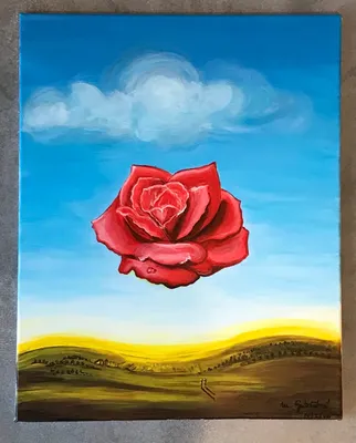 Meditative Rose by Salvador Dali (1904-1989, Spain) Salvador Dali |  WahooArt.com