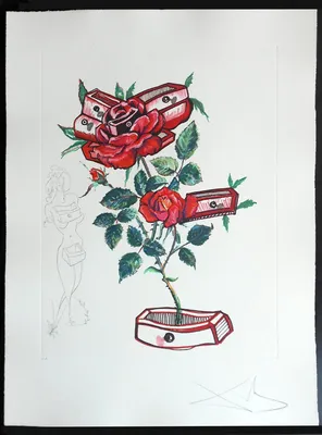 The Meditative Rose-Salvador Dali\" Art Print for Sale by LexBauer |  Redbubble