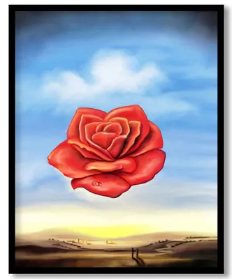 Salvador Dali The Meditative Rose Poster - Merch Fuse