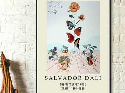 The Meditative Rose-Salvador Dali\" Art Board Print for Sale by LexBauer |  Redbubble