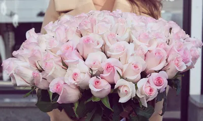 Букет из 19 нежной белой розы Senorita ~ Доставка цветов в Ижевске