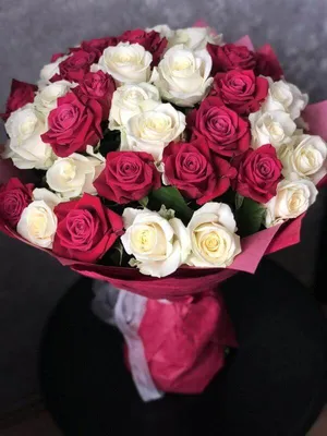 А) 101 Роза \"Шангри-ла\" 40 см и скидки в интернет магазине цветов Роз  Новоросс