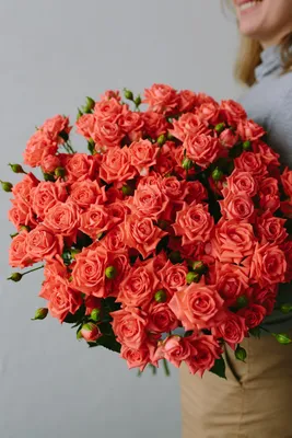 Bouquet of spray roses Barbados 19pcs, vendor code: 333063683,  hand-delivered to Novorossiysk