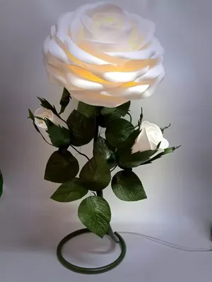 Мастер-класс настольный светильник из изолона 2 часть электрика /DIY table  lamp flower 2 part - YouTube