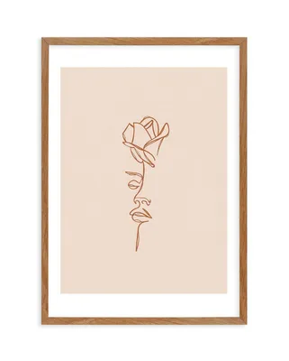 SHOP Her Wild Rose in Terracotta Bohemian Line Art Illustration Print –  Olive et Oriel