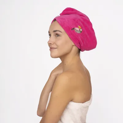 MOMO WAY Turbante de baño rosa | toalla tucan - 9,99 € | Tienda online SOXO
