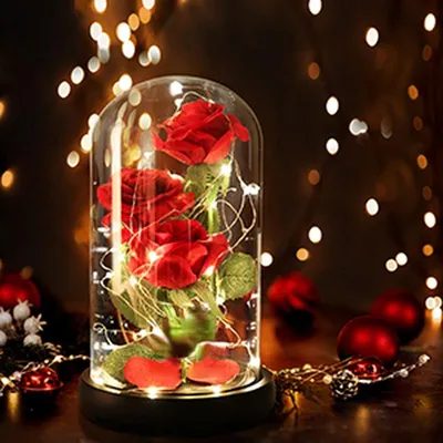 Стабилизированные цветы в стекле The One Rose Роза, 21.5 см, 700 гр, 1 шт  купить по выгодной цене в интернет-магазине OZON (690594690)