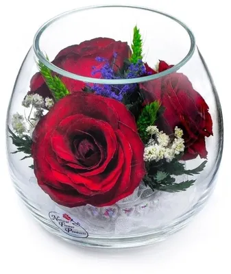 Подарок Цветы в вакууме стекле из Тайланда. — купить в Красноярске. Свежие  цветы на интернет-аукционе Au.ru