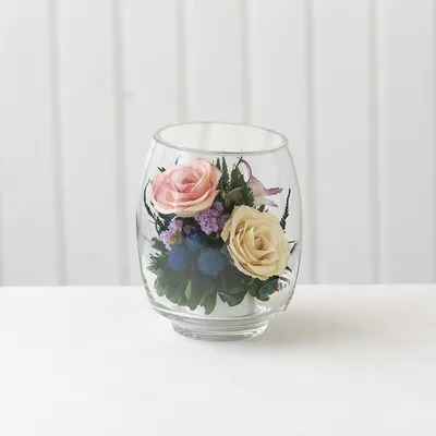 Стабилизированные цветы в стекле в вакууме, не вянут 7 лет - NFBNM3 Natural  Flower Products 11975919 купить в интернет-магазине Wildberries
