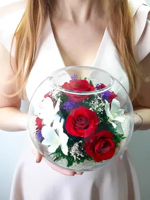 Живые цветы в вакууме - Роза в стекле - YouTube
