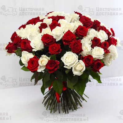 Розы микс сорта Maritim и White Naomi 25 шт 60см - КЛЕВЕР цветочная  мастерская