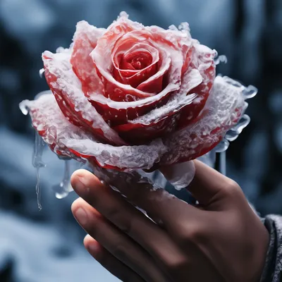Красная Роза На Льду Замерзшее - Бесплатное фото на Pixabay - Pixabay
