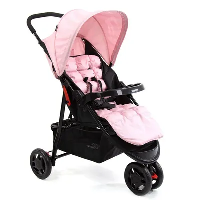 Carrinho De Passeio Para Bebê Delta (Até 15kg) Rosa - Voyage