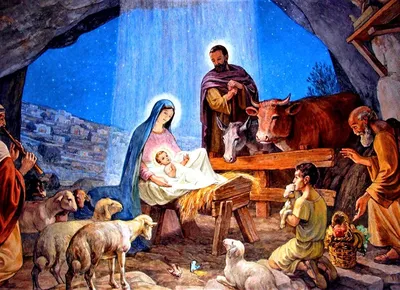 Рождение иисуса христа рисунок - 74 фото