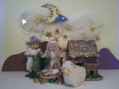 Сцена рождества. Рождение Иисуса Христа в Bethelehem с мэри и Джозеф.  Иллюстрация штока - иллюстрации насчитывающей христос, пустыня: 204672725