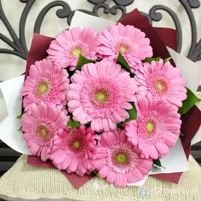 Купить Розовые герберы с доставкой в Омске - магазин цветов Трава