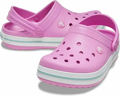 Crocs Kids' Crocband Clog Taffy Pink - Girls Crocs | eBay