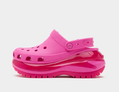 Pink Crocs Mega Crush Clog Women's | Healthdesign? | Crocs classic shoes in  red