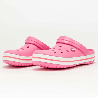 Men's shoes Crocs Crocband Pink Lemonade/ White | Queens