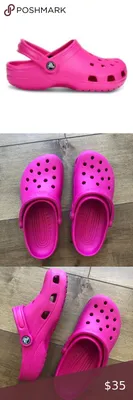 Crocs Classic Men's Size 17 US Pink Clogs Slip On Slides 10001 | eBay