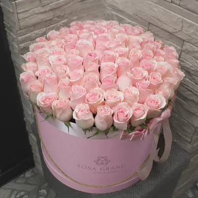 Розовые розы в коробке фото фотографии