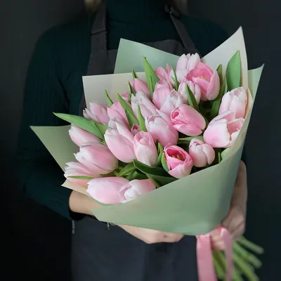Розовые тюльпаны букет фото фотографии