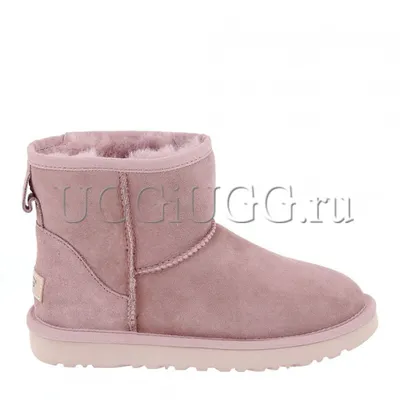 Купить женские розовые мини угги UGG Classic Mini II Dusk за 9490 руб.