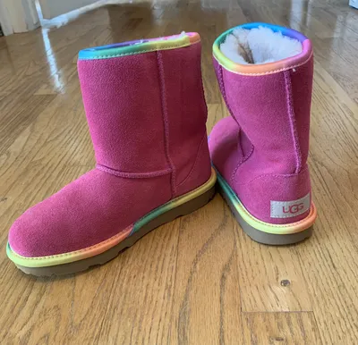 Ugg Toddler's Mini Bailey Bow II Boot Chestnut/Pink Azalea | Laurie's Shoes