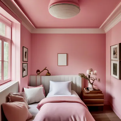 Натяжные потолки бордовые и розовые – фото и цены