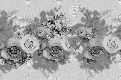 Черно-белые розы, монохромные стоковое фото ©aelita 15404903