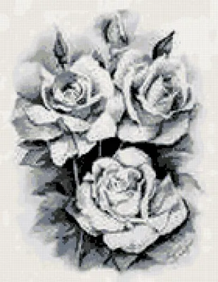 Наклейка на холодильник Роса в бутонах Розы черно-белые (пленка ПВХ  фотопечать) 60*180см Цветы Серый (ID#1860206452), цена: 455 ₴, купить на  Prom.ua