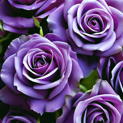 Букет из 101 импортной фиолетовой розы «Шайла» • букет роз, фиолетовые розы,  розы сорта «Deep Purple», 101 роза • Цветочный бутик Buketti