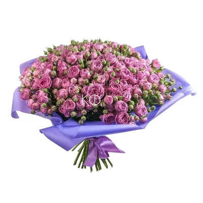 Букет 25 желто-фиолетовых роз (под заказ) купить с доставкой в СПб