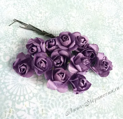 Купить фотообои \"Фиолетовые розы\" в интернет-магазине в Москве