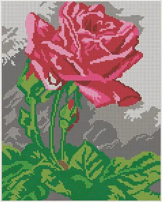 Схема для вышивания бисером Светлица (без бисера), картина \"Роза\" 24*30см -  купить с доставкой по выгодным ценам в интернет-магазине OZON (876156818)
