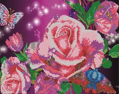 Лиловый мак (purple poppy) — Бисерок