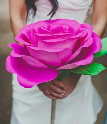 DIY Craft Flower | Роза из гофрированной бумаги, Осенние поделки своими  руками, Поделки