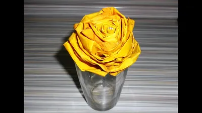 Роза из листьев Клена 🍁 Как сделать цветок из кленовых листьев - YouTube