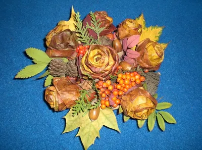 Осенний букет своими руками из листьев и цветов: 7 идей для интерьера