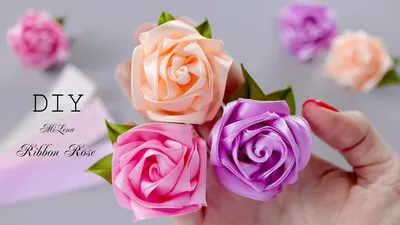 🌹 NEW WAY 🌹 SATIN RIBBON ROSE 🌹 - YouTube