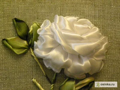 Канзаши цветы розы из органзы (55 фото) » Идеи поделок и аппликаций своими  руками - Папикпро.КОМ