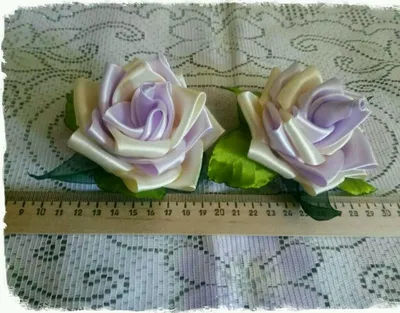 Заколки-канзаши розы \"Цветок любви\" – купить в интернет-магазине  HobbyPortal.ru с доставкой