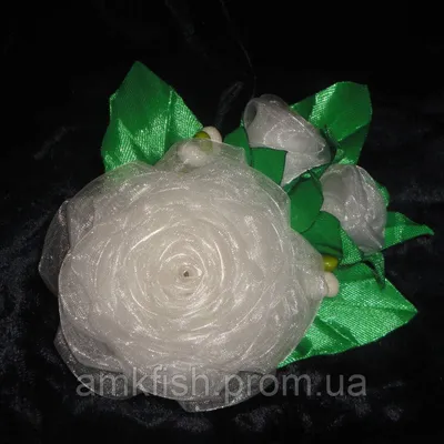 Набор заколочек Белые розы (канзаши) (ID#296249000), цена: 80 ₴, купить на  Prom.ua