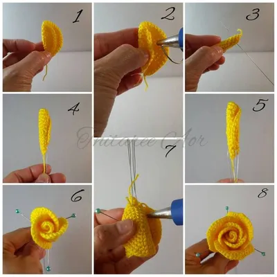 Большая роза Часть 1 Rose Crochet Part 1 - YouTube