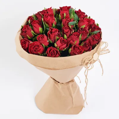 Кустовые розы в мини коробке | купить недорого | доставка по Москве и  области