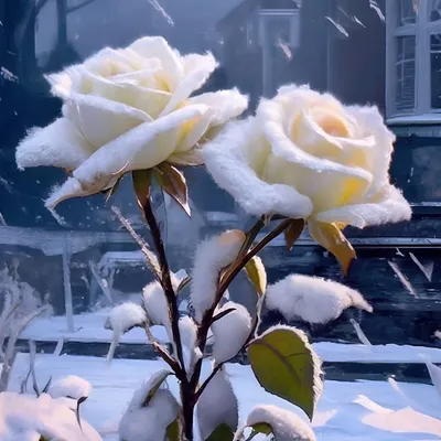 Роза в снегу | Floral, Rose quotes, Flower beauty