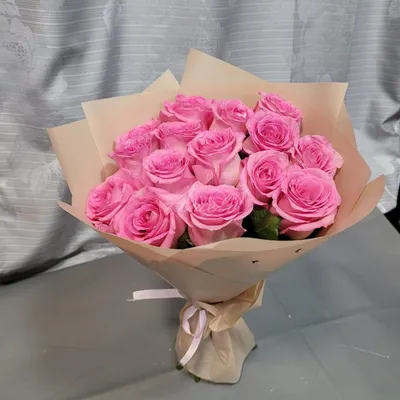 Роза, цвет розовый, 19 шт купить по выгодной цене в интернет-магазине OZON  (756915754)