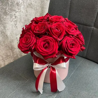 Розы в коробке 25 шт. №209 - 🌹 Цветы Новосибирск заказ: