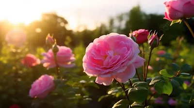 Роза в саду🌹 | Розы, Цветы, Сад