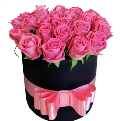Букет из 51 розовой розы в шляпной коробке - купить в Москве по цене 3790 р  - Magic Flower